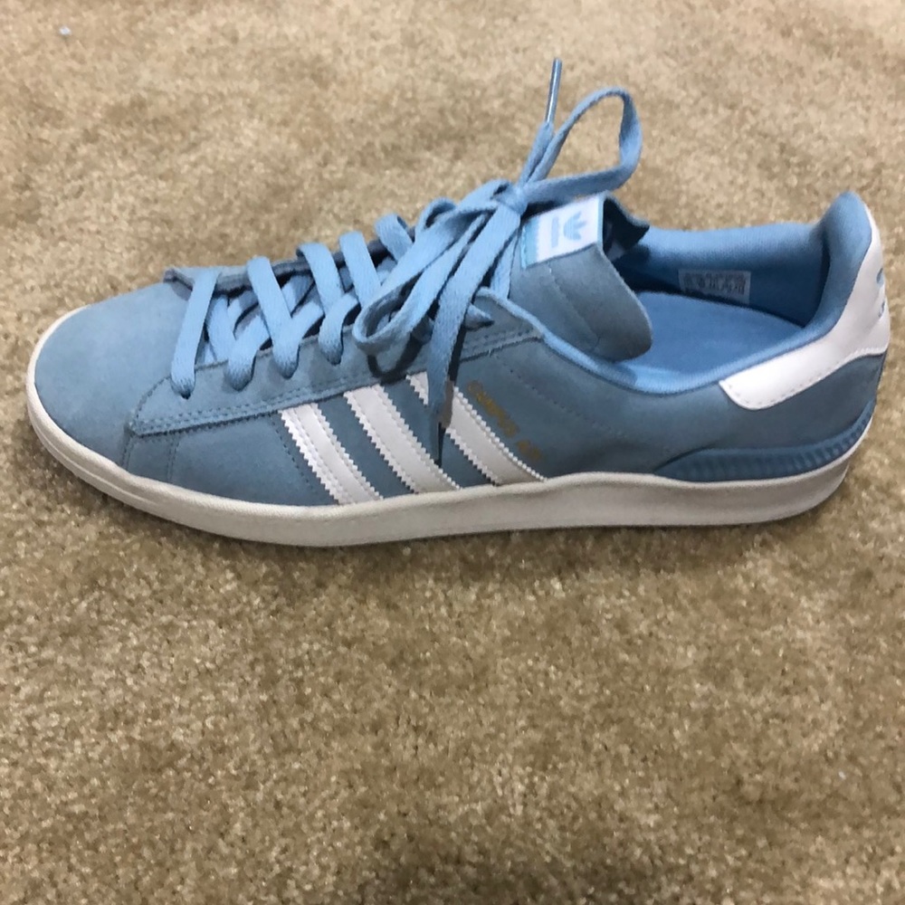 Size 10.5/12 Adidas Campus light blue